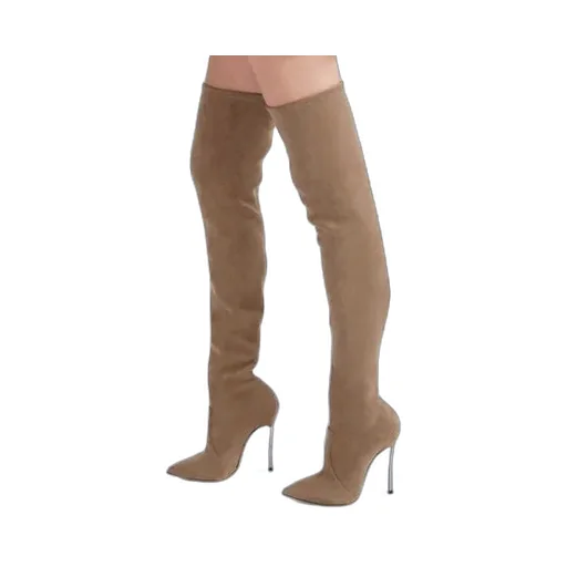115Mm Blade Suede Boots