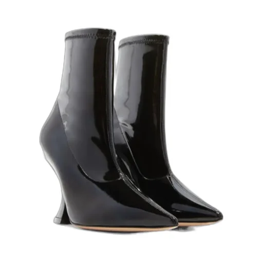 Elodie 80Mm Leather Ankle Boots