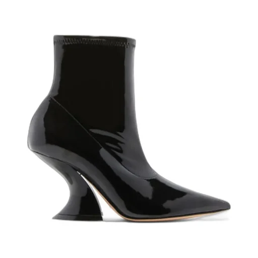 Elodie 80Mm Leather Ankle Boots