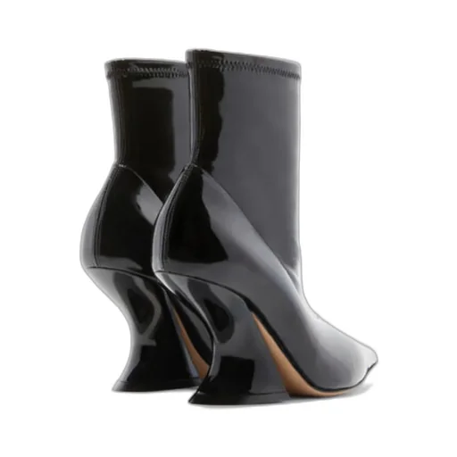 Elodie 80Mm Leather Ankle Boots