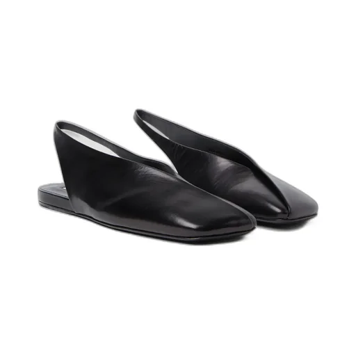 Jil Sander Asymmetric-Toe Ballerina Shoes