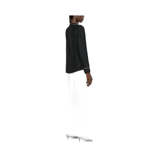 Off-White Buttoned Long-Sleeved Pyjama Shirt