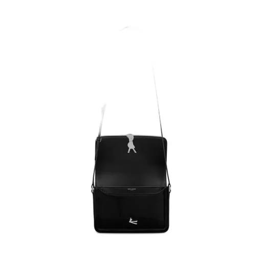 Saint Laurent Solferino Logo Plaque Medium Shoulder Bag