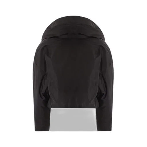 Cropped Puffer Jacket In Silk Taffeta
