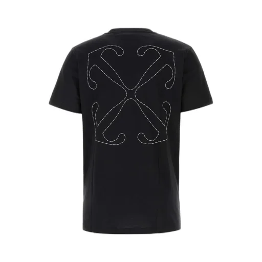 Off-White Logo Embroidered Crewneck T-Shirt