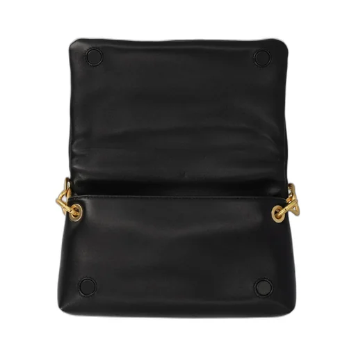 Off-White Logo Plaque Quilted Crossbody Bag