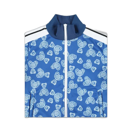 Palm Angels Kids All-Over Graphic Printed Zip-Up Sweatshirt