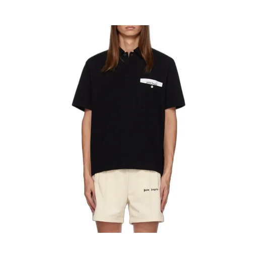 Palm Angels Sartorial Tape Short Sleeved Polo Shirt