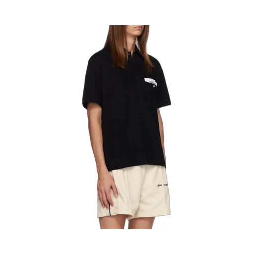 Palm Angels Sartorial Tape Short Sleeved Polo Shirt