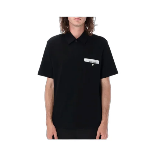 Palm Angels Sartorial Tape Short Sleeved Polo Shirt