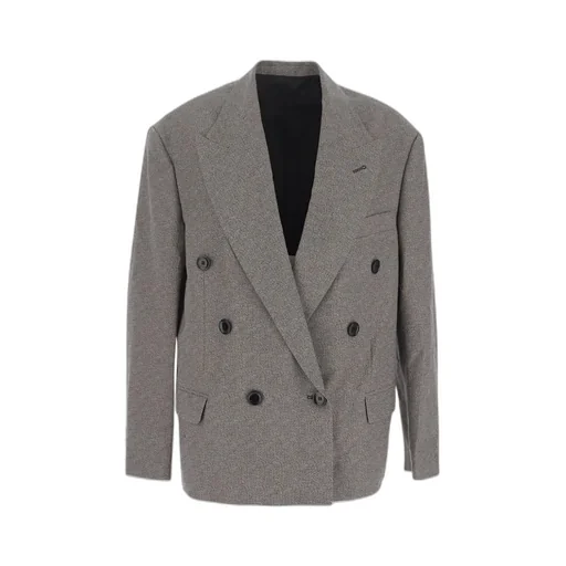 Wide-Lapels Double-Breasted Blazer