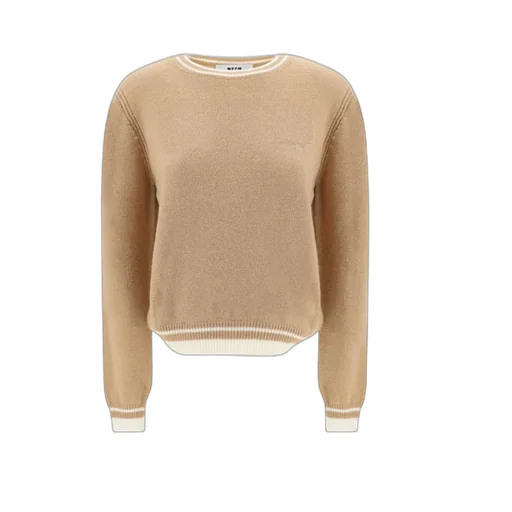 Msgm Crewneck Knitted Jumper