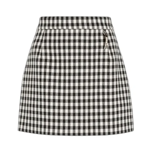 Plaid High-Rise Miniskirt