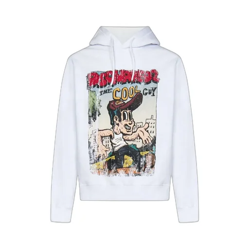 Dsquared2 Graffiti Printed Drawstring Hoodie