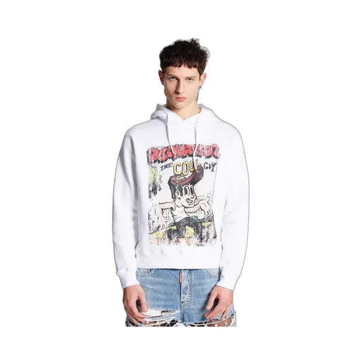 Dsquared2 Graffiti Printed Drawstring Hoodie