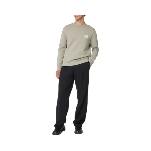 Emporio Armani Logo Patch Crewneck Sweatshirt