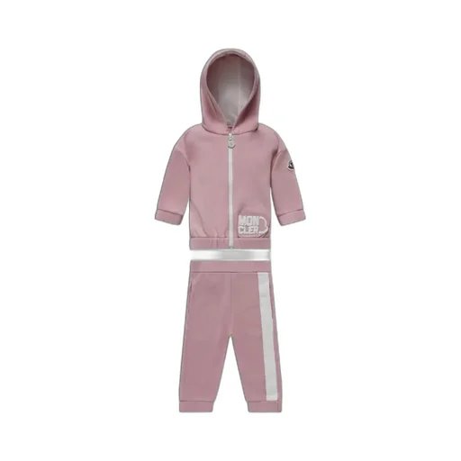 Moncler Enfant Logo Flocked Long-Sleeved Tracksuit