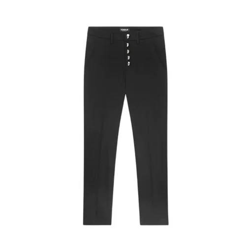 Side Pocket Button Casual Pants