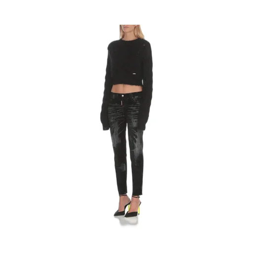 Dsquared2 Logo Plaque Brushed Effect Jumper