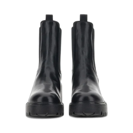Hogan Round-Toe Slip-On Ankle Boots