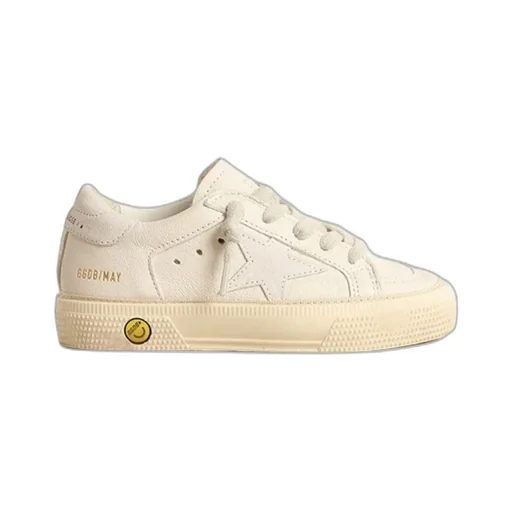 Golden Goose Kids Star-Patch Round Toe Sneakers