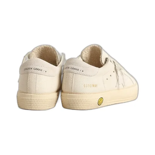 Golden Goose Kids Star-Patch Round Toe Sneakers