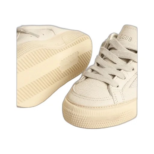 Golden Goose Kids Star-Patch Round Toe Sneakers
