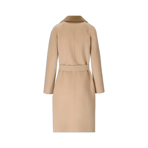Waist Waist Long-Sleeved Double-Sided Coat