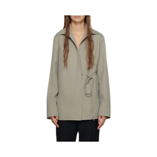 Jil Sander Self-Tie Long-Sleeved Shirt
