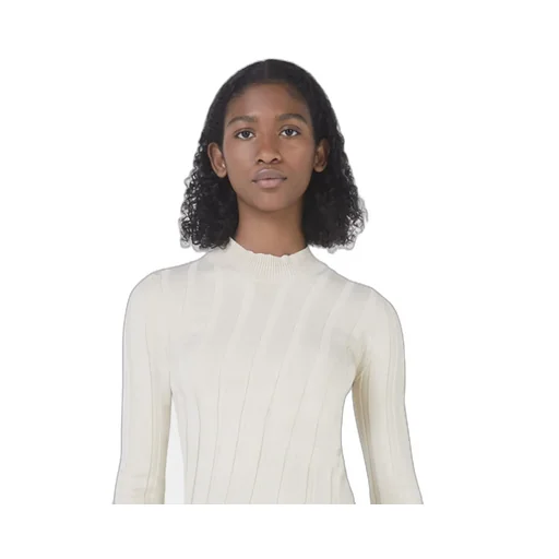 High-Neck Long-Sleeves Sweater