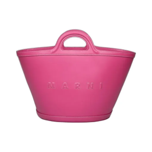 Marni Logo Embossed Top Handle Bag