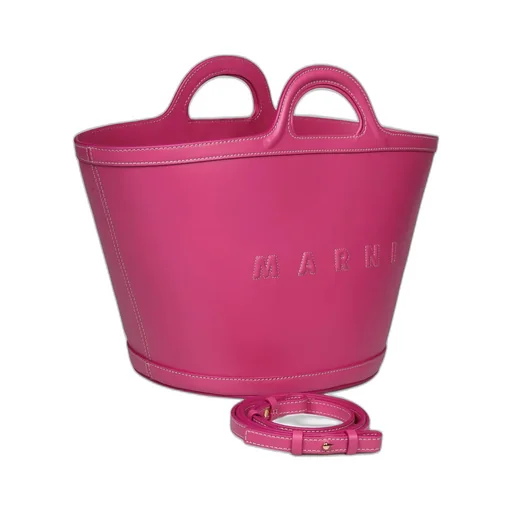 Marni Logo Embossed Top Handle Bag