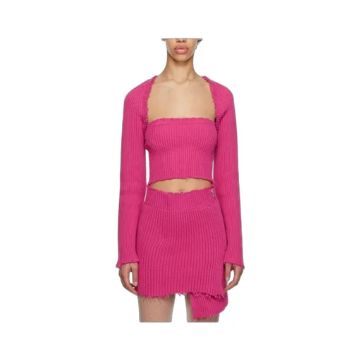 Long-Sleeved Woolen Cardigan