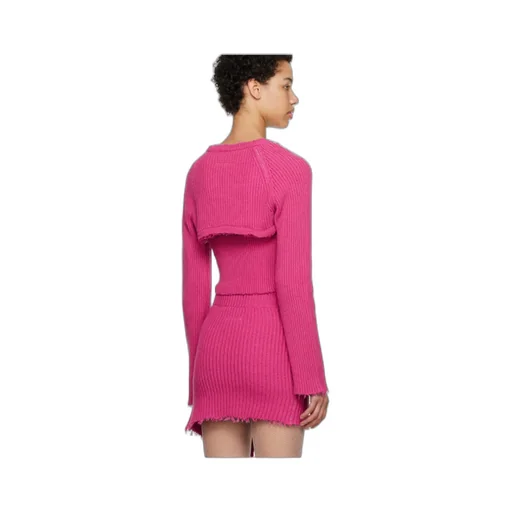 Long-Sleeved Woolen Cardigan