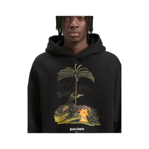 Palm Angels Enzo From The Tropics Long Sleeved Hoodie