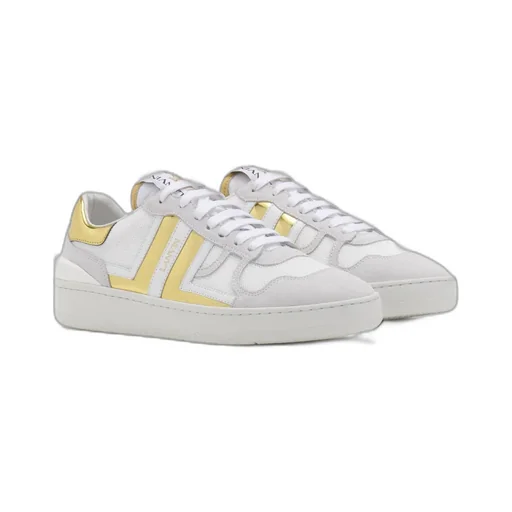 Lanvin Panelled Lace-Up Sneakers