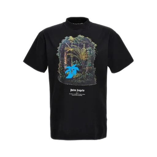 Palm Angels Jungle-Printed Crewneck T-Shirt