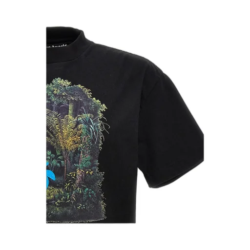 Palm Angels Jungle-Printed Crewneck T-Shirt