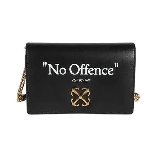 Off-White Logo Printed Foldover Top Shoulder Bag
