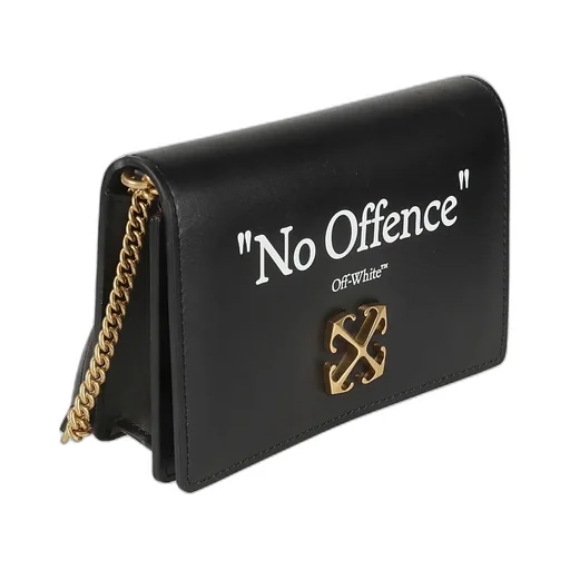 Off-White Logo Printed Foldover Top Shoulder Bag