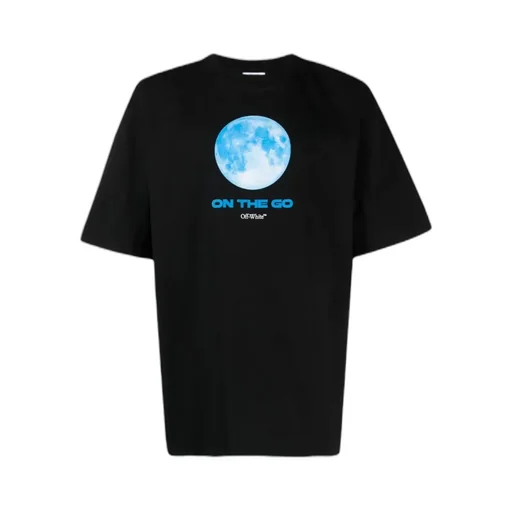 Moon-Print Cotton T-Shirt