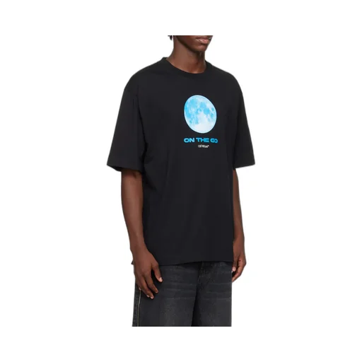 Moon-Print Cotton T-Shirt