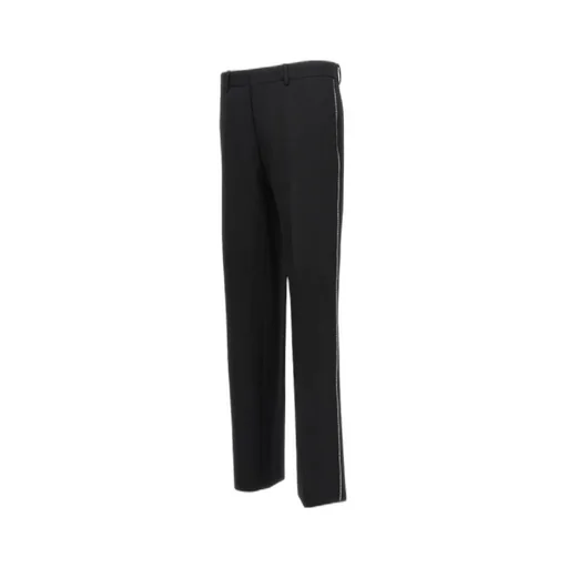 Off-White High Waist Straight Leg Pants