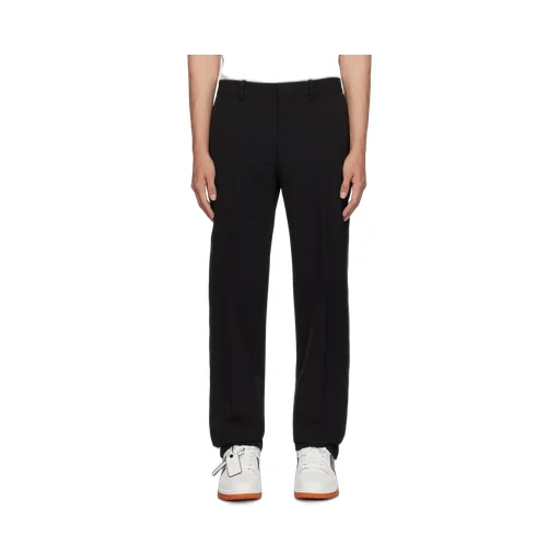 Off-White High Waist Straight Leg Pants