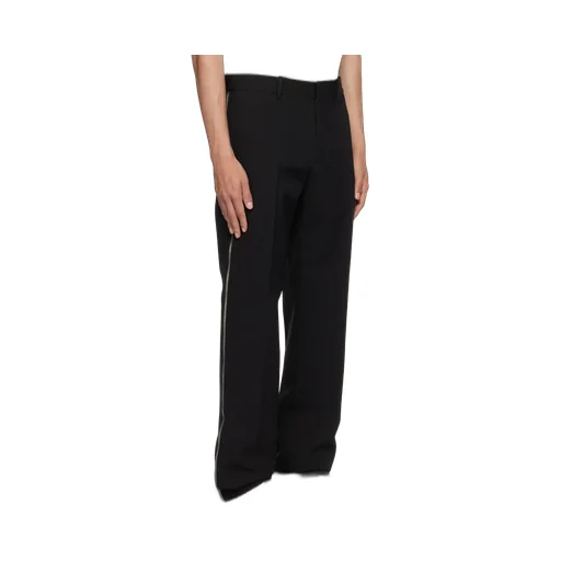 Off-White High Waist Straight Leg Pants