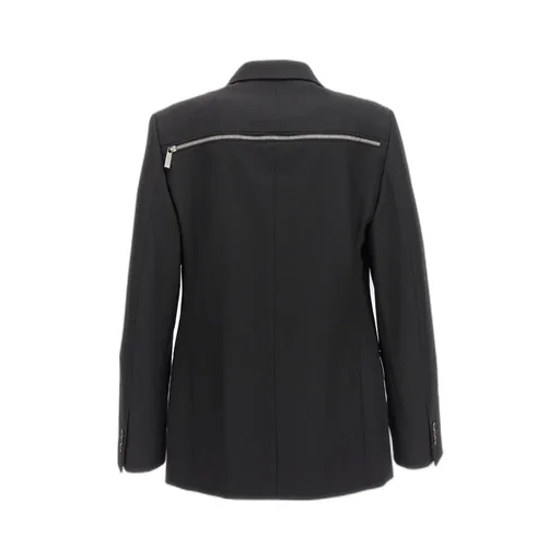 Off-White Double-Breasted Long-Sleeved Blazer