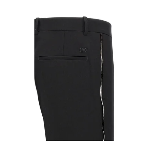 Off-White High Waist Straight Leg Pants