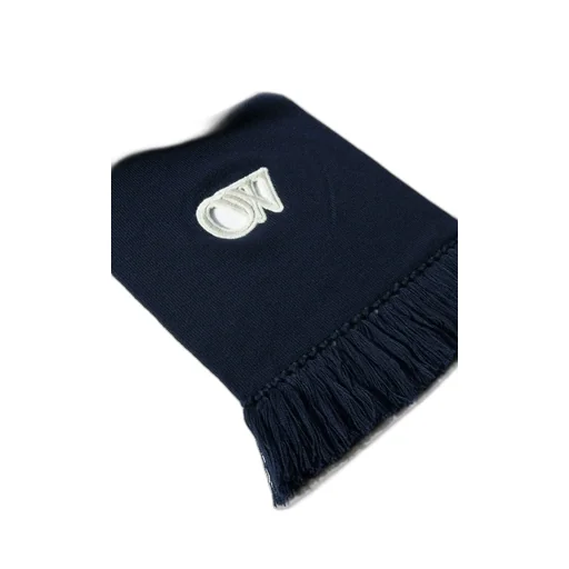 Off-White Logo Embroidered Fringed Edge Scarf