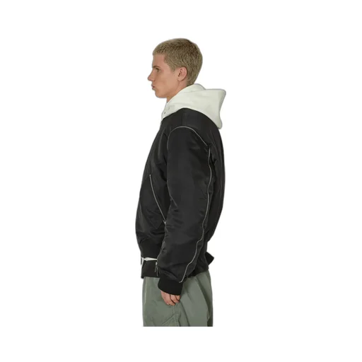 Off-White Zip-Up Long-Sleeved Jacket