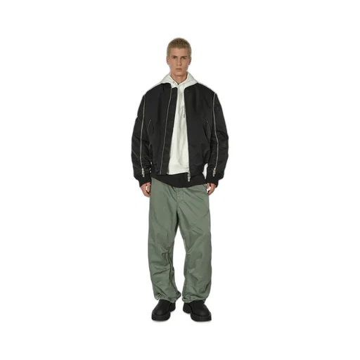 Off-White Zip-Up Long-Sleeved Jacket